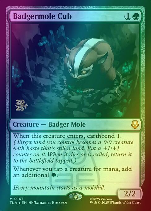 Badgermole Cub [167s] [Prerelease] [Avatar: The Last Airbender: Promos] [Foil]