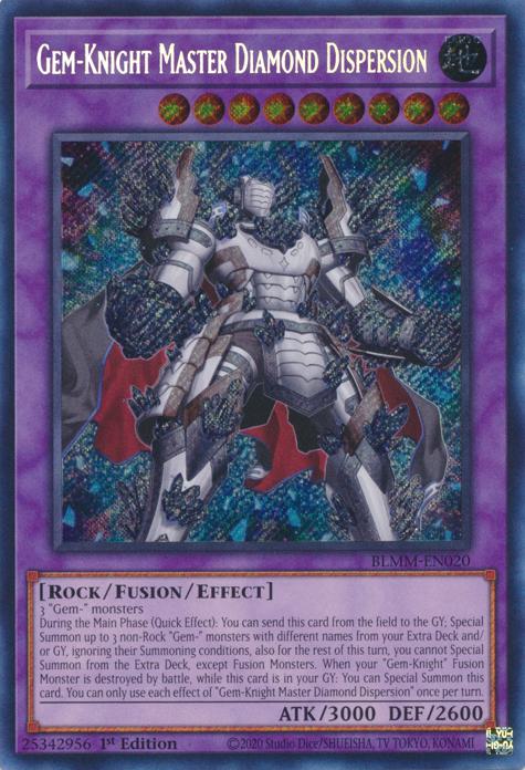 Gem-Knight Master Diamond Dispersion - BLMM-EN020 - Secret Rare - 1st Edition