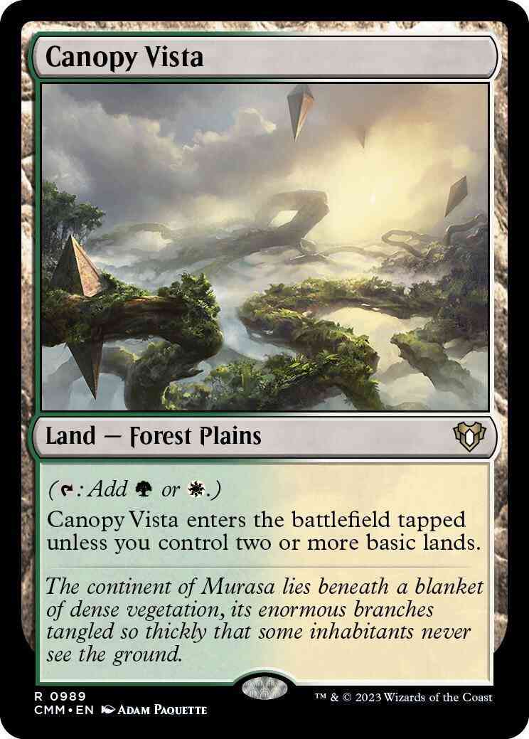 Canopy Vista [989] [Commander Masters] [Non-Foil]