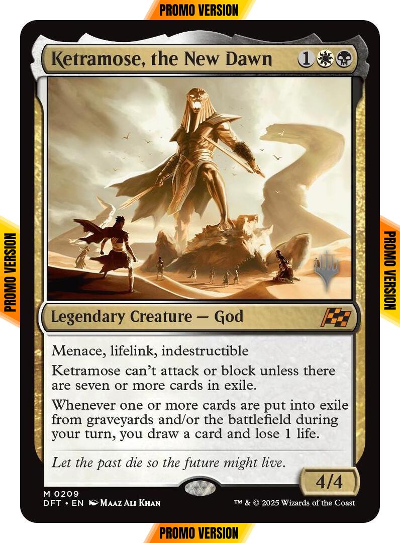 Ketramose, the New Dawn [209p] [Promo Pack] [Aetherdrift: Promos] [Non-Foil]