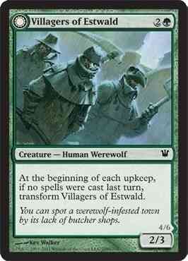 Villagers of Estwald // Howlpack of Estwald [209] [Innistrad] [Non-Foil]