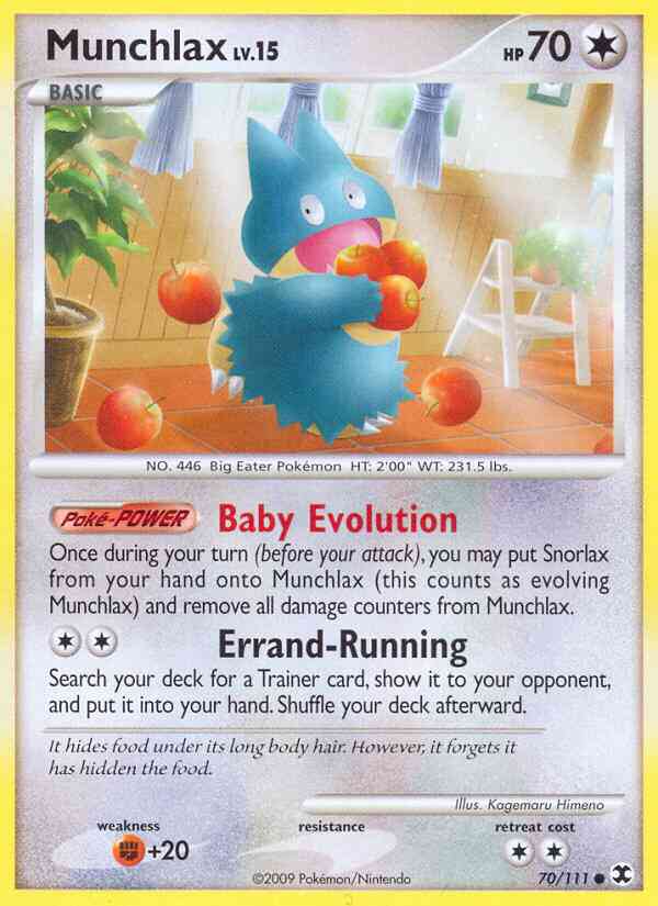 Munchlax - 70/111 - Common [pl2-70] [Reverse Holo]