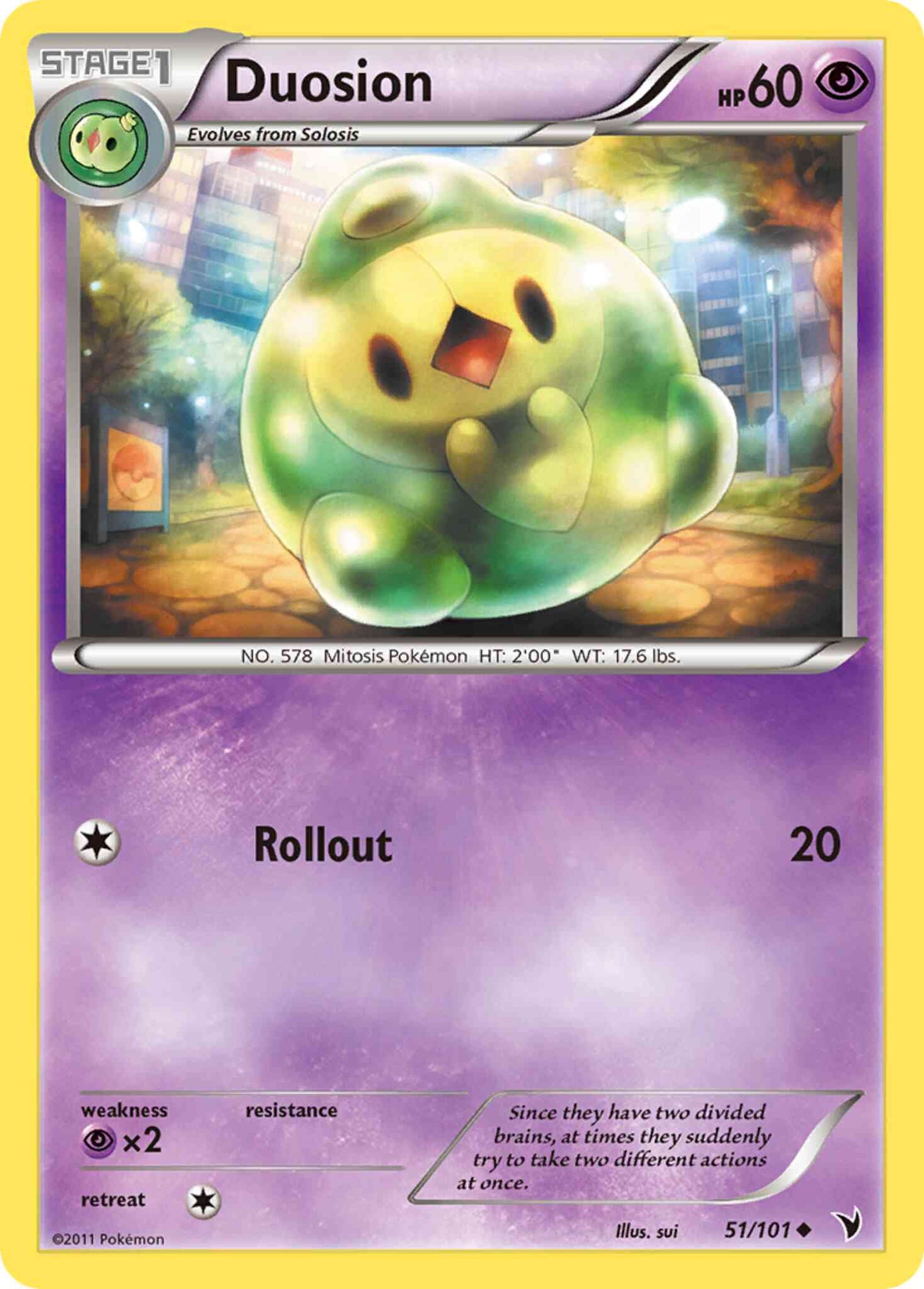 Duosion - 51/101 - Uncommon [bw3-51] [Reverse Holo]