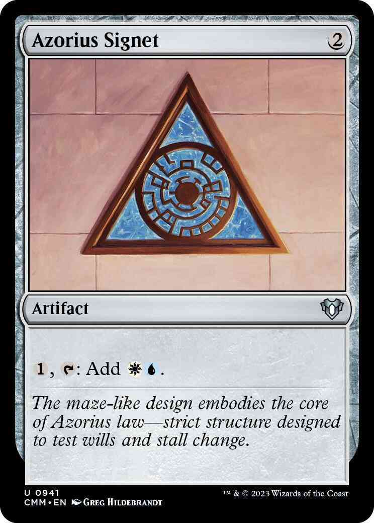 Azorius Signet [941] [Commander Masters] [Non-Foil]
