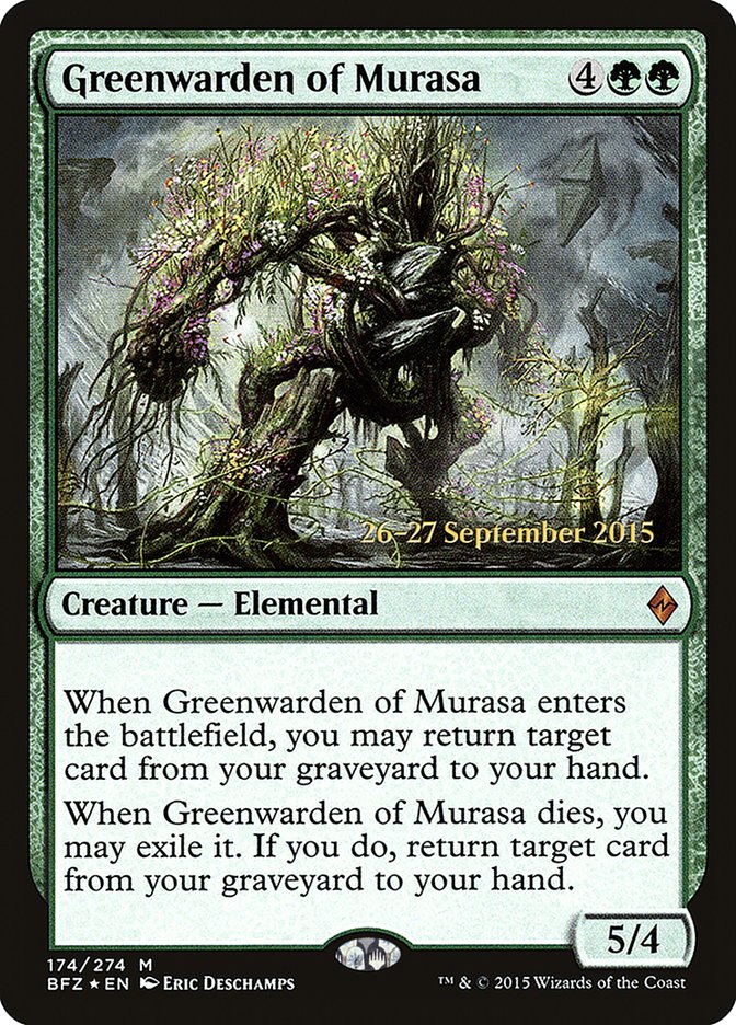 Greenwarden of Murasa [174s] [Battle for Zendikar Promos] [Foil]