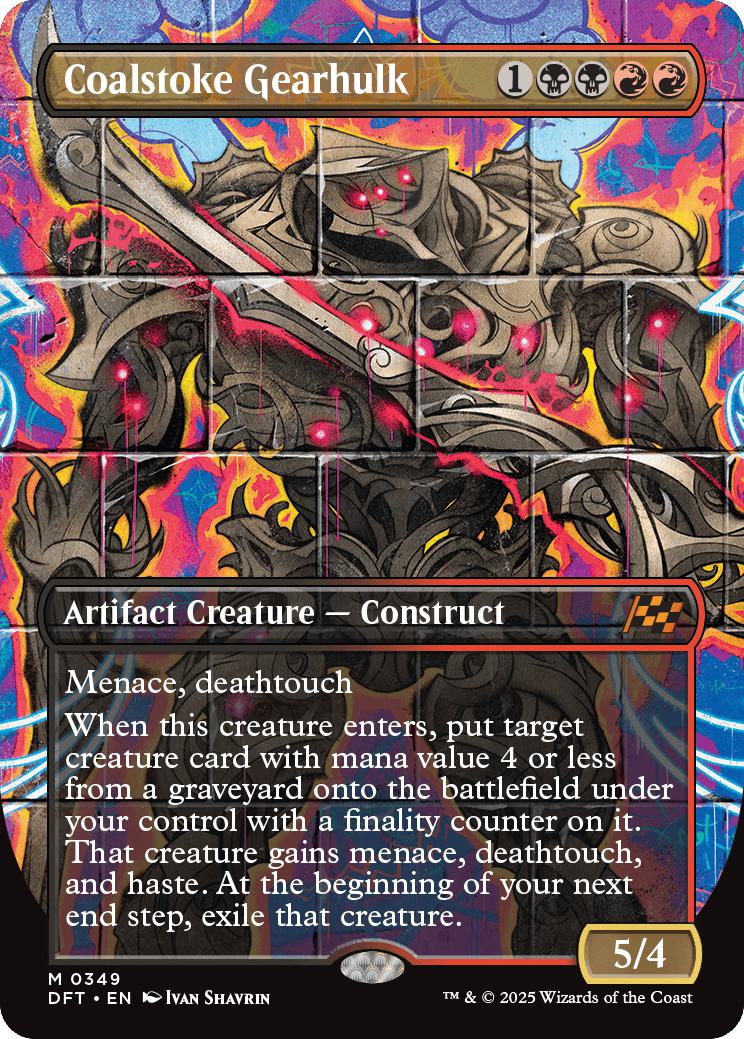 Coalstoke Gearhulk [349] [Borderless] [Graffiti] [Aetherdrift] [Non-Foil]