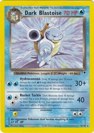 Dark Blastoise - Theme Deck - 4/110 - Rare [base6-4] [Non-Holo]