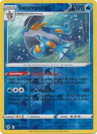 Swampert - 064/264 - Rare Holo [SWSH8-064] [Reverse Holo]
