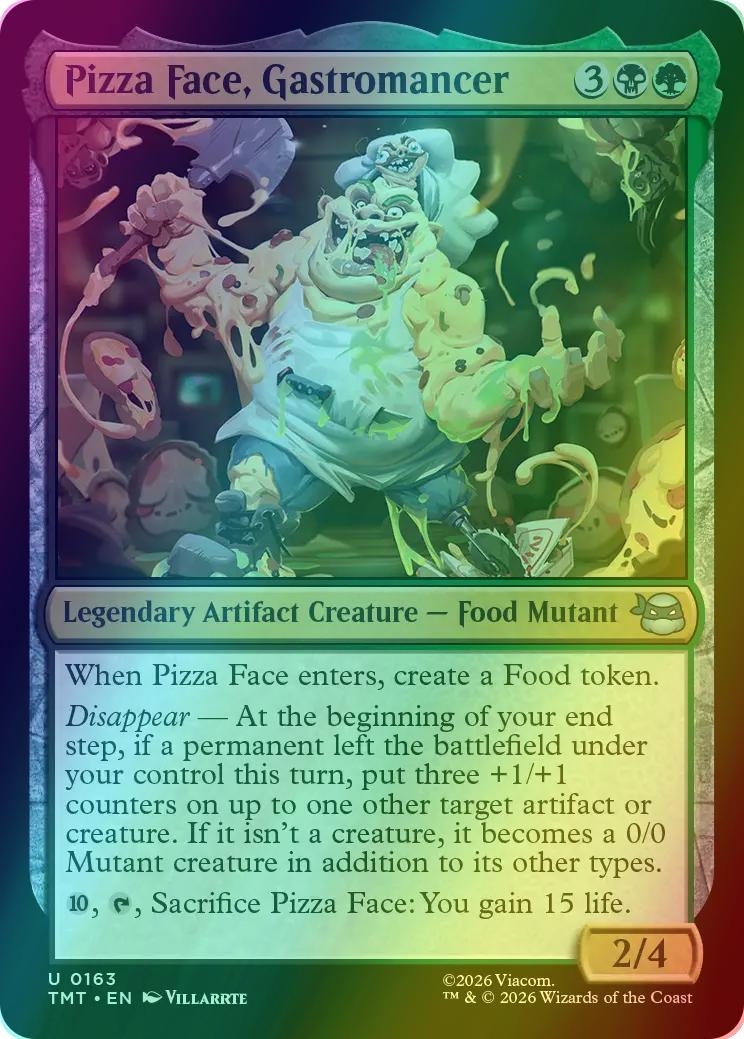 Pizza Face, Gastromancer [163] [Teenage Mutant Ninja Turtles] [Foil]