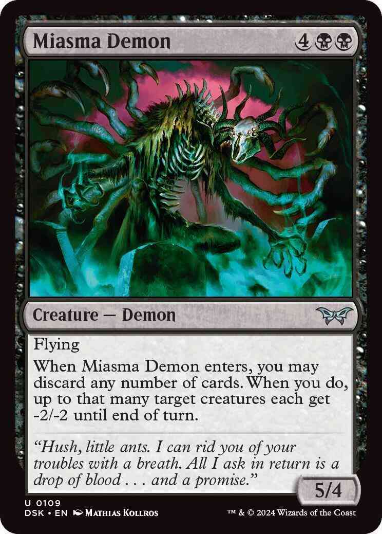 Miasma Demon [109] [Duskmourn: House of Horror] [Foil]