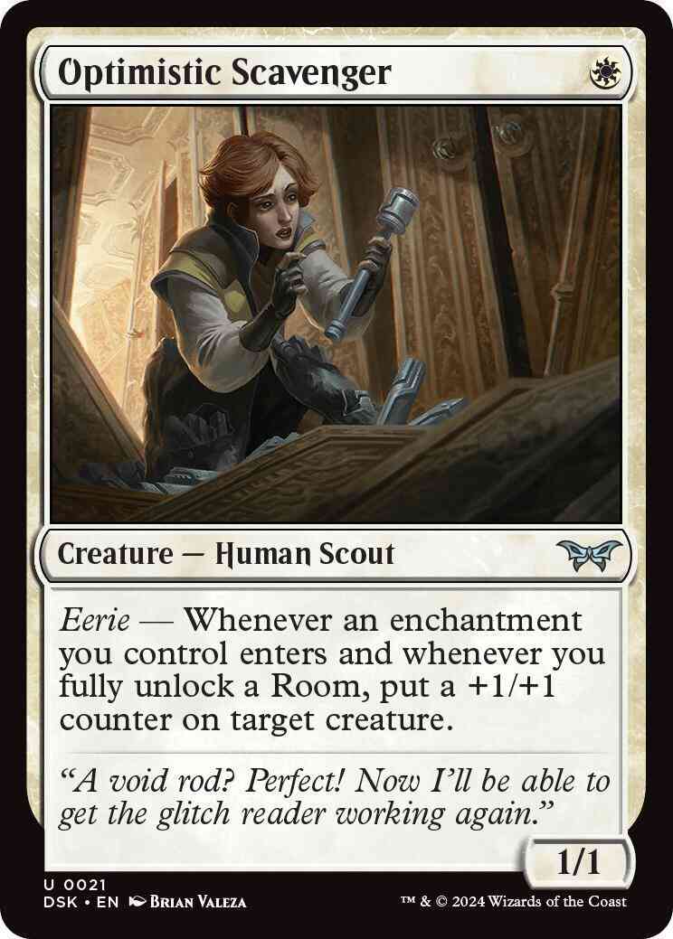 Optimistic Scavenger [21] [Duskmourn: House of Horror] [Non-Foil]
