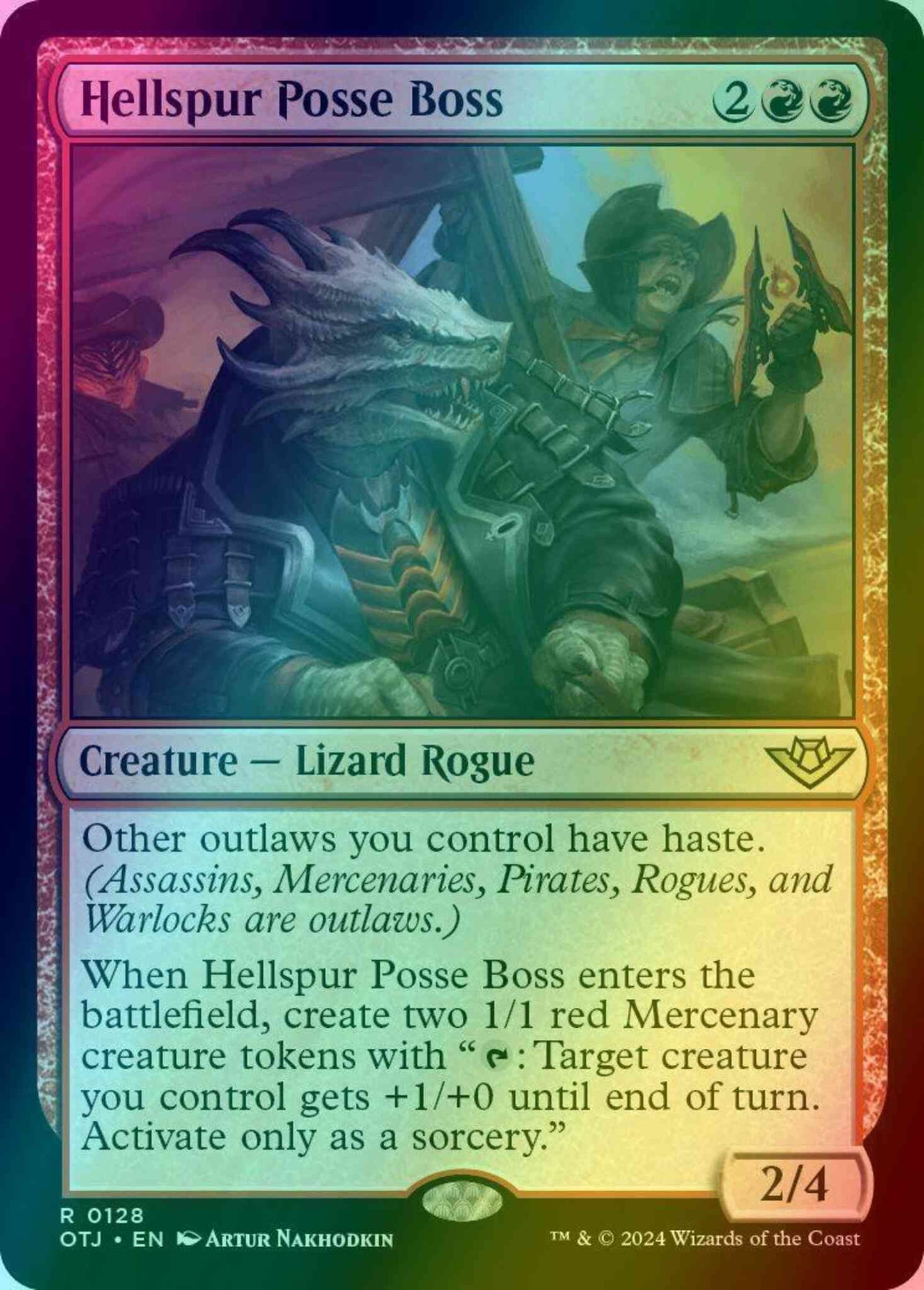 Hellspur Posse Boss [128] [Outlaws of Thunder Junction] [Foil]