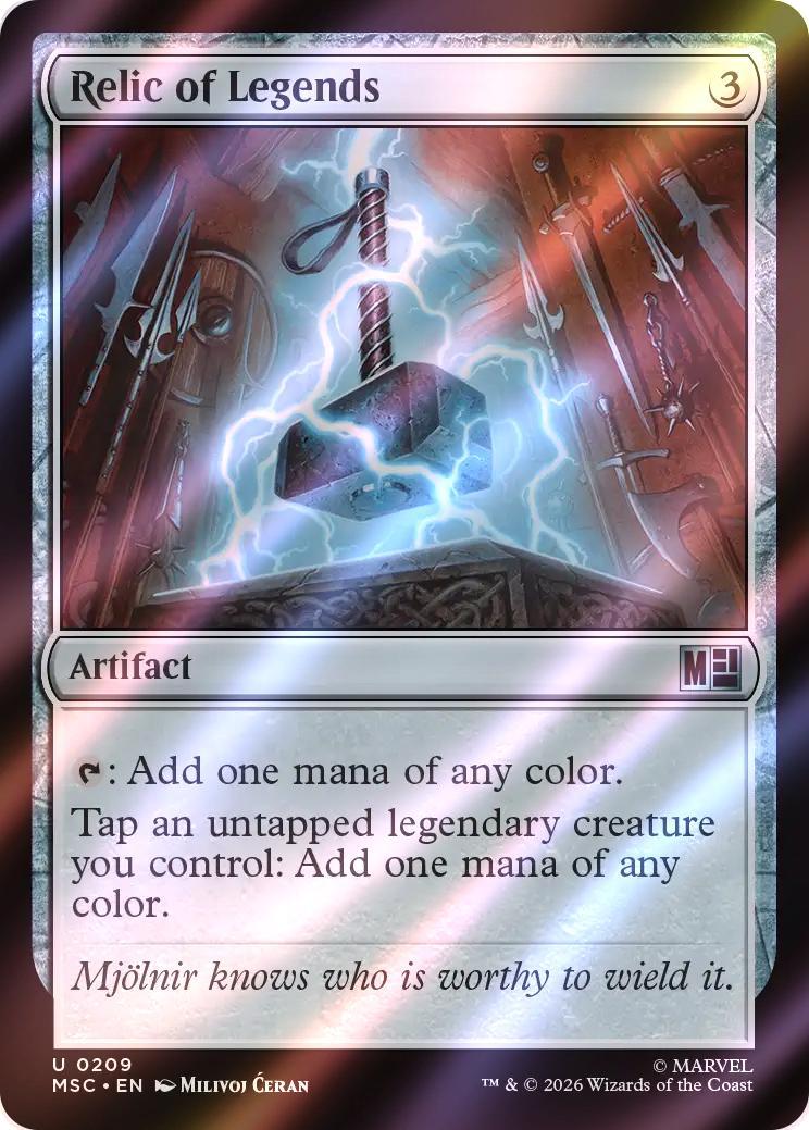 Relic of Legends [209] [Marvel Super Heroes: Commander] [Surge Foil]