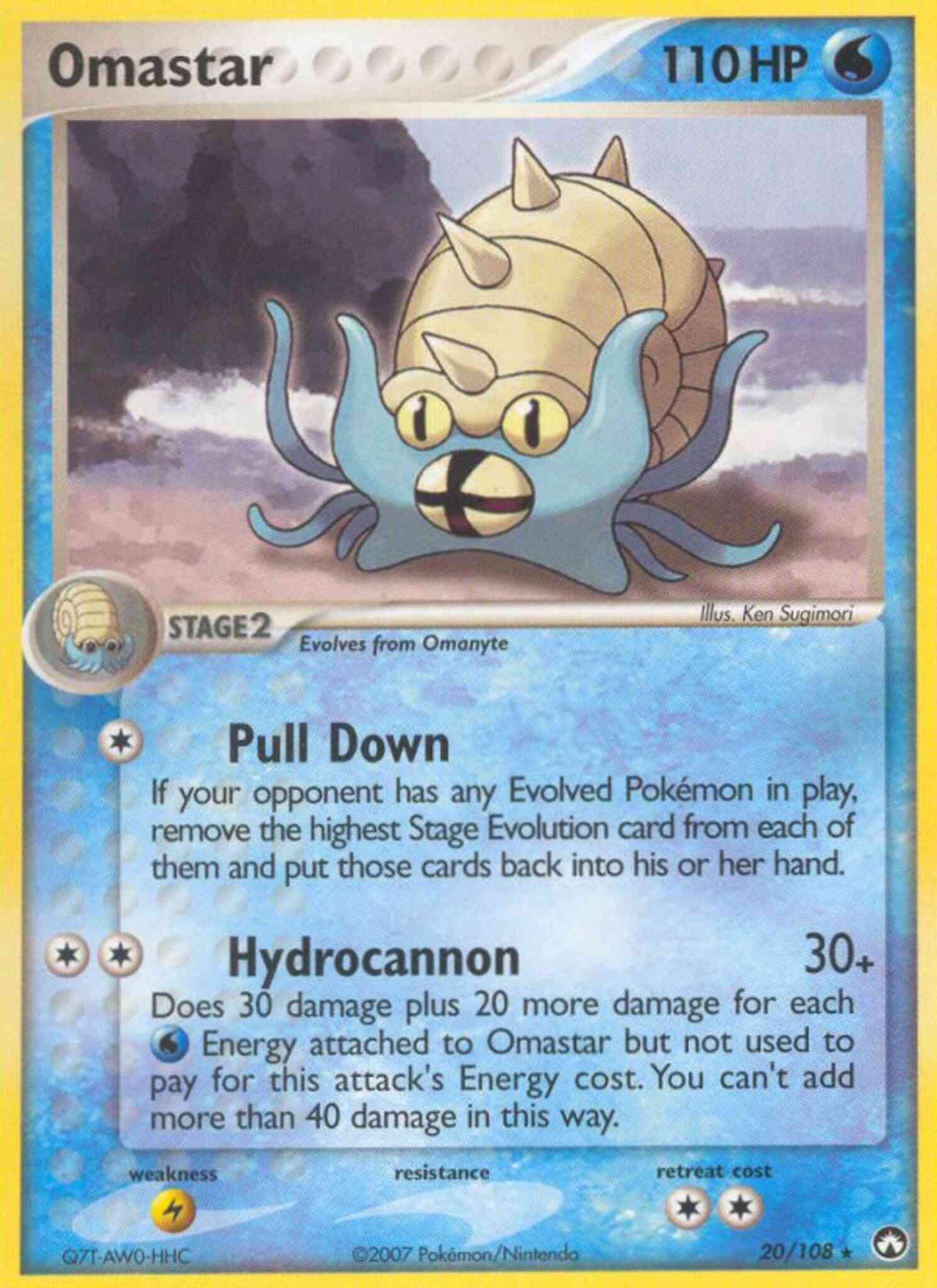 Omastar - 20/108 - Rare [ex16-20] [Non-Holo]