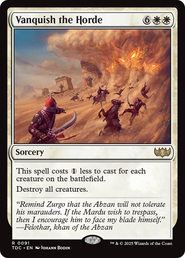 Vanquish the Horde [91] [Tarkir: Dragonstorm: Commander] [Non-Foil]