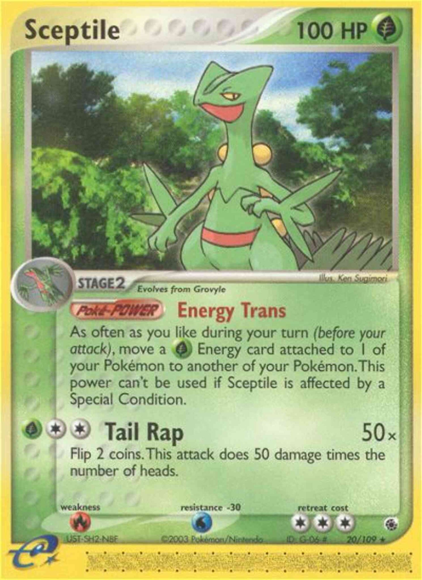 Sceptile - 20/109 - Rare [ex1-20] [Non-Holo]