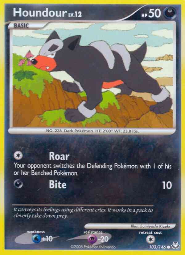 Houndour - 103/146 - Common [dp6-103] [Reverse Holo]