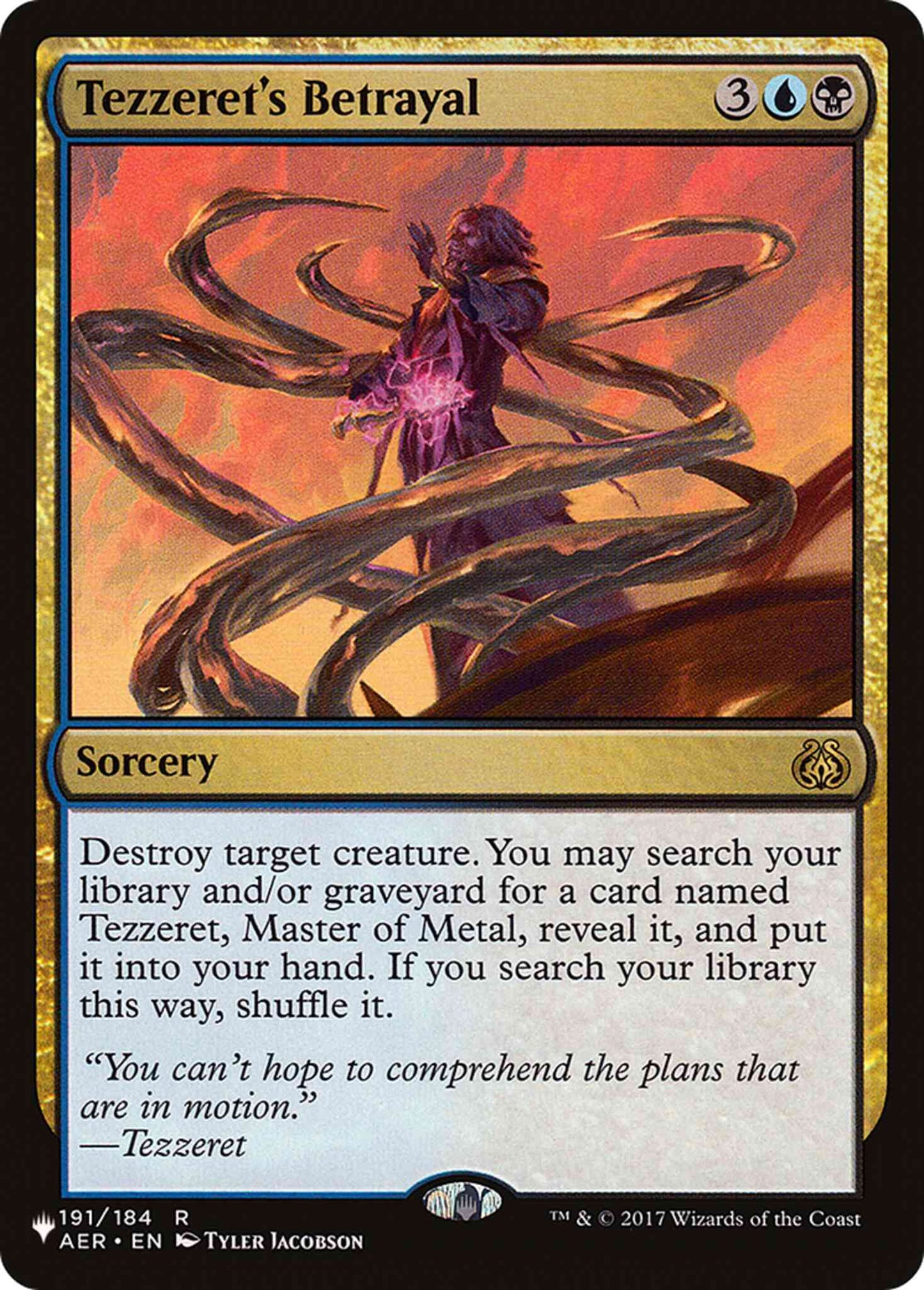 Tezzeret's Betrayal [AER-191] [The List] [Non-Foil]