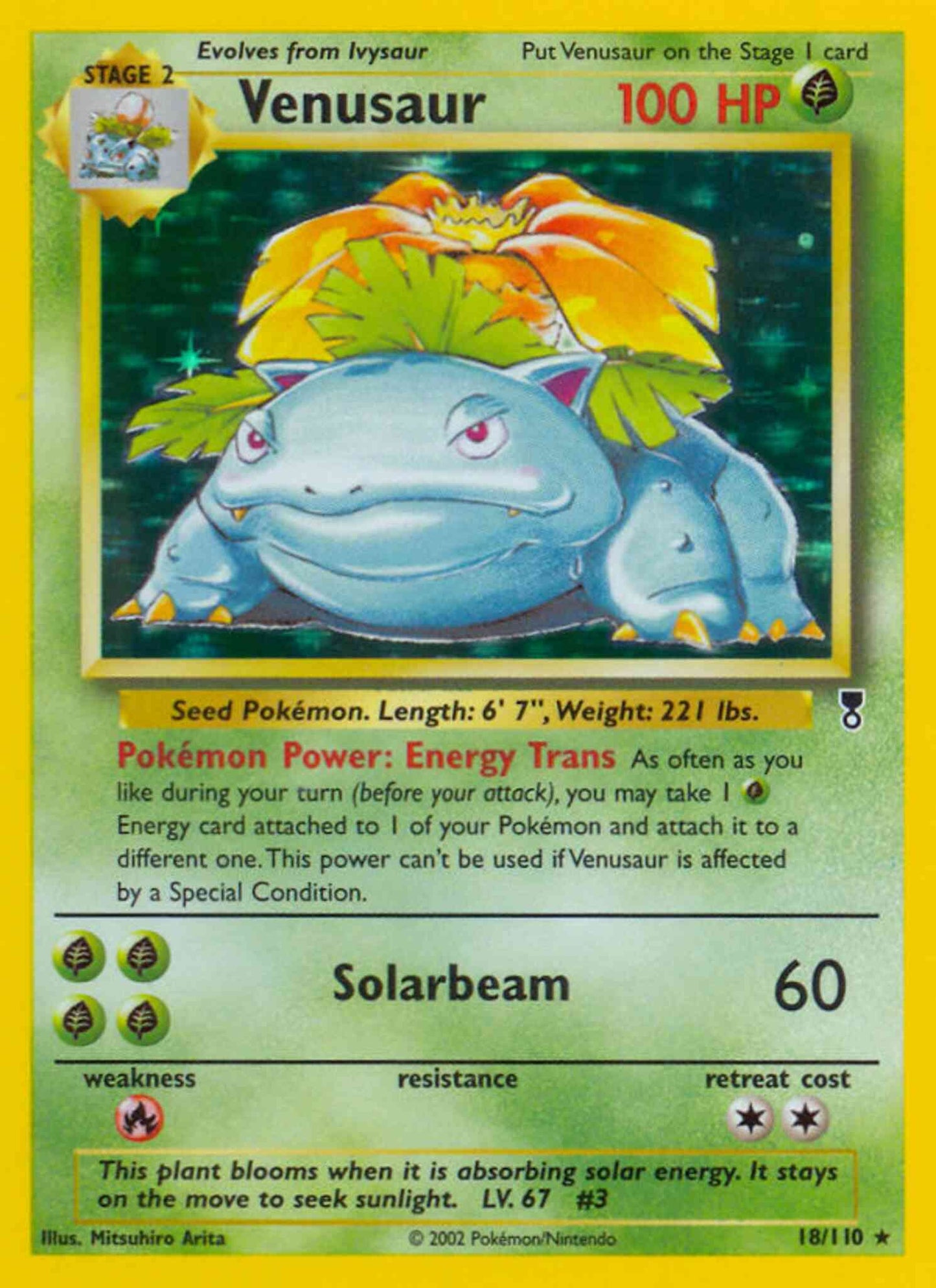 Venusaur - 18/110 - Rare [base6-18] [Holo]