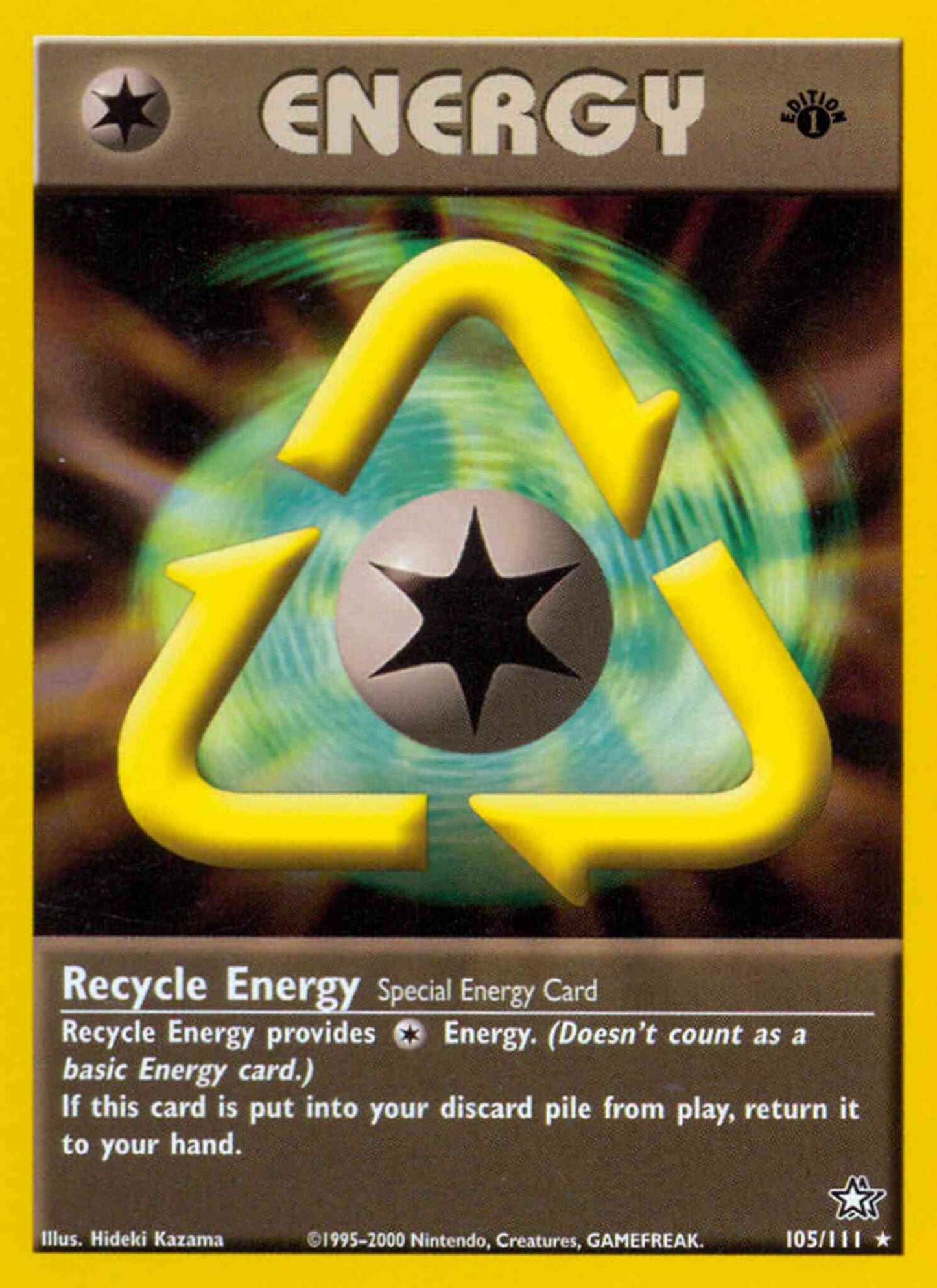Recycle Energy - 105/111 - Rare - 1st Edition [neo1-105] [Non-Holo]