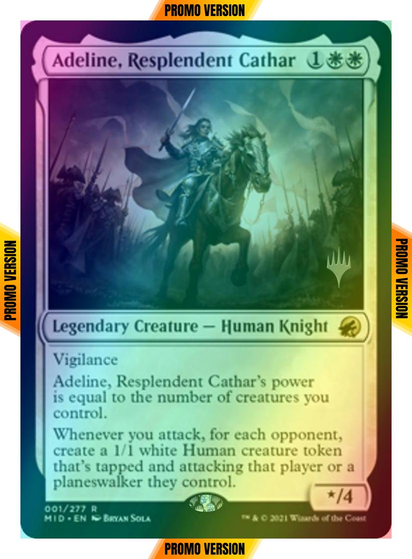Adeline, Resplendent Cathar [Promo Pack] [1p] [Innistrad: Midnight Hunt Promos] [Foil]