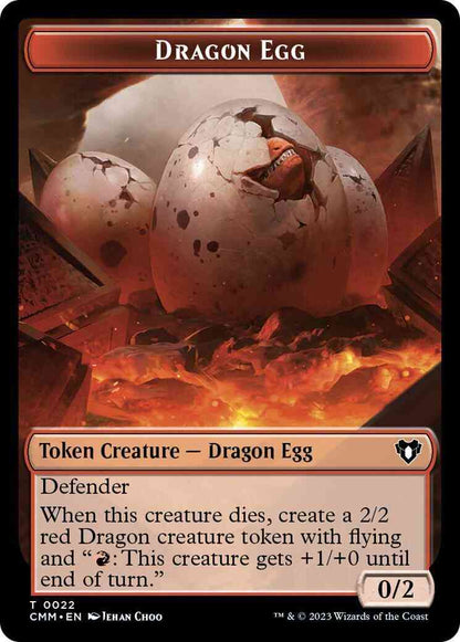 Dragon Egg Token (22) // Treasure Token (48) [Commander Masters: Tokens] [Non-Foil]