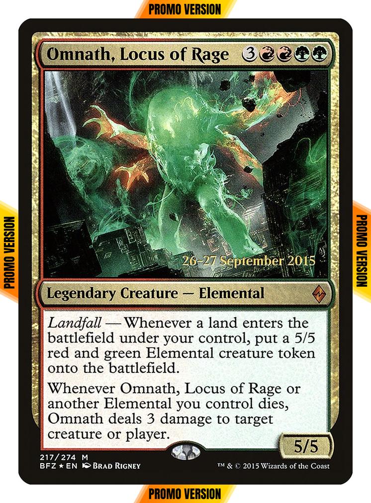 Omnath, Locus of Rage [217s] [Battle for Zendikar Promos] [Foil]