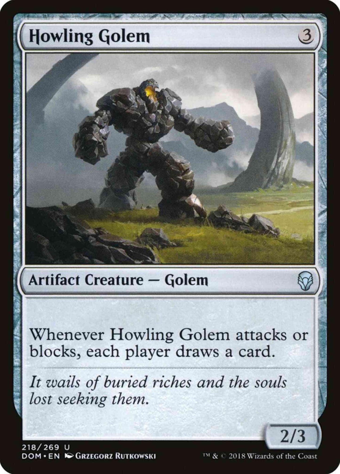 Howling Golem [218] [Dominaria] [Non-Foil]