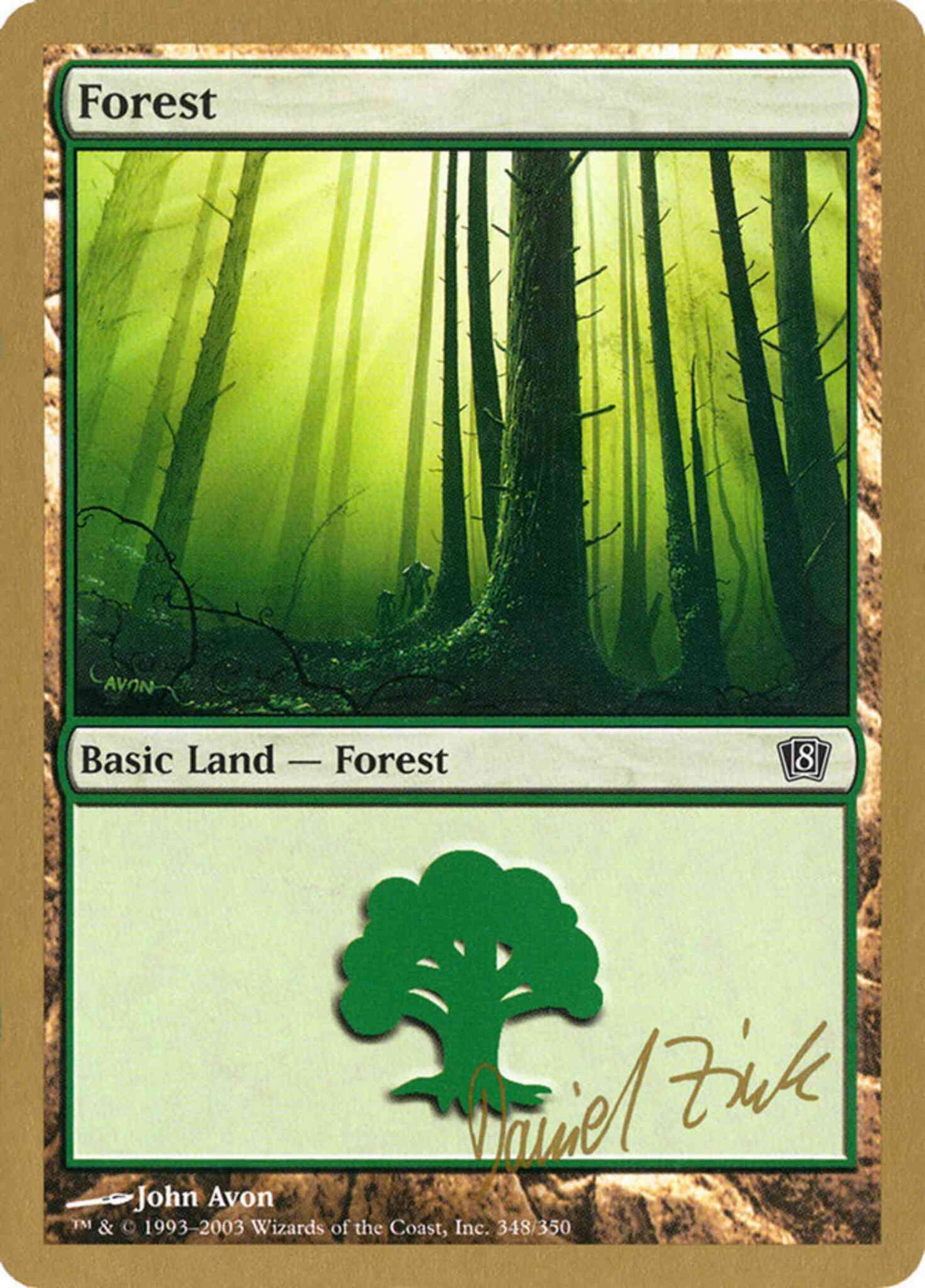 Forest [dz348] [Daniel Zink] [348] [World Championship Decks 2003] [Non-Foil]