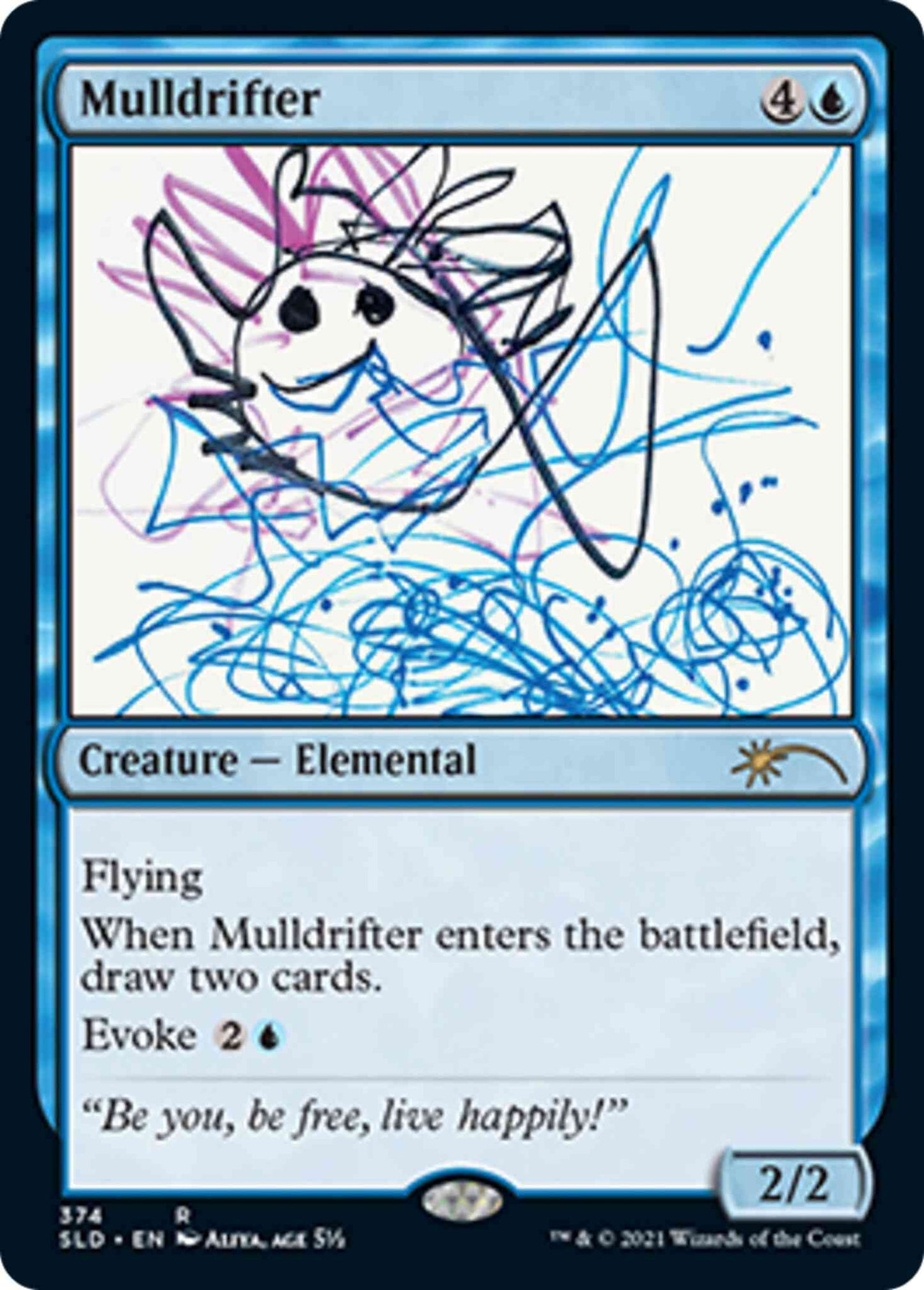 Mulldrifter [0374] [Aliya, Age 5 1/2] [Extra Life 2021] [Secret Lair Drop] [Non-Foil]