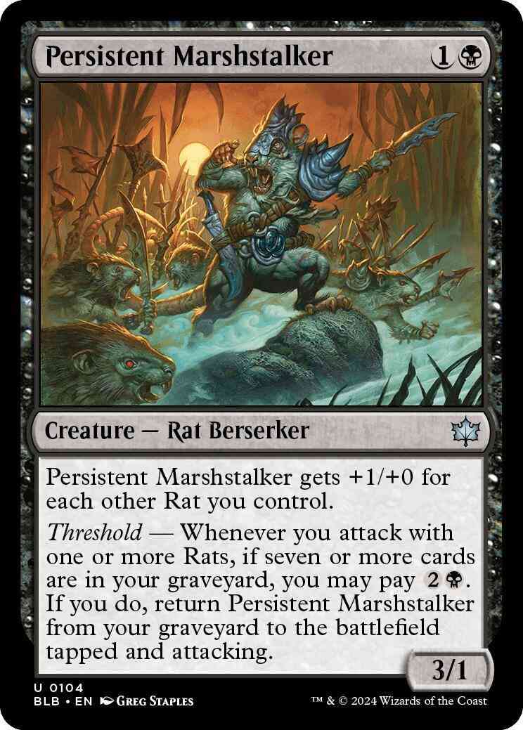 Persistent Marshstalker [104] [Bloomburrow] [Non-Foil]