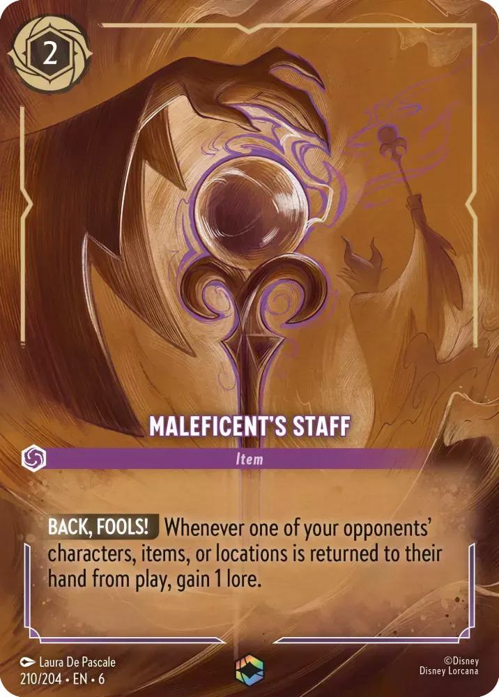 Maleficent's Staff (Enchanted) - 210/204 [Azurite Sea] [Holofoil]