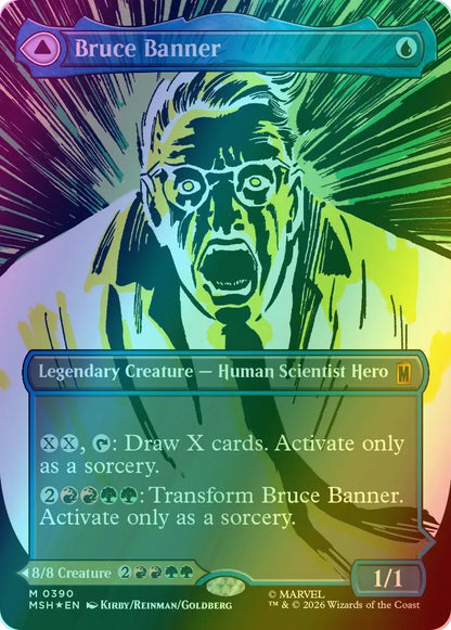Bruce Banner // The Incredible Hulk [390] [Borderless] [Classic Comic] [Marvel Super Heroes] [Foil]