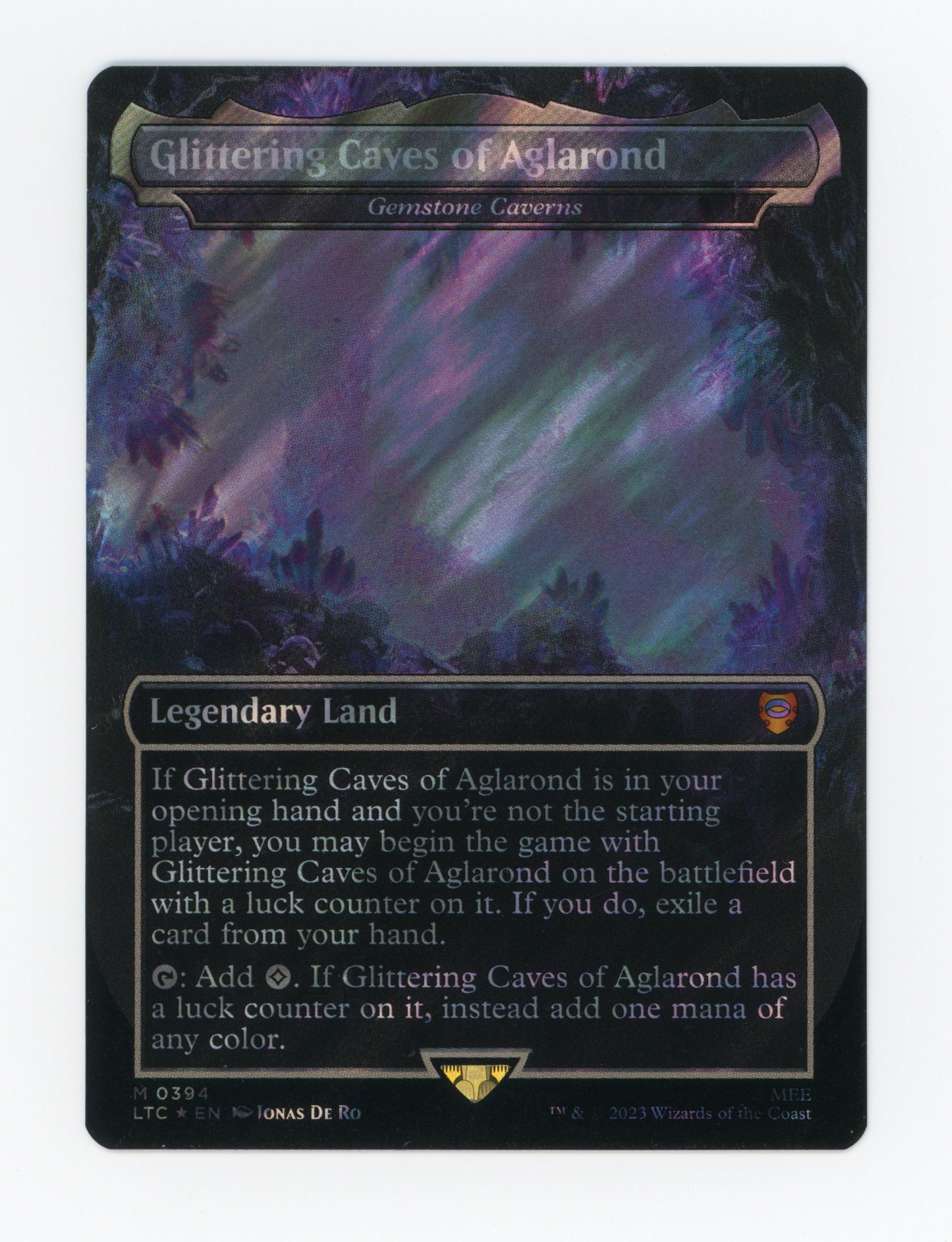 Glittering Caves of Aglarond - Gemstone Caverns — Borderless|Realms and Relics|Surge Foil — ID 18777