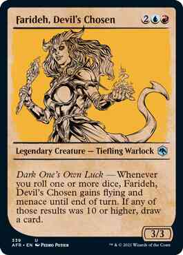 Farideh, Devil's Chosen [339] [Rulebook Showcase] [Adventures in the Forgotten Realms] [Non-Foil]