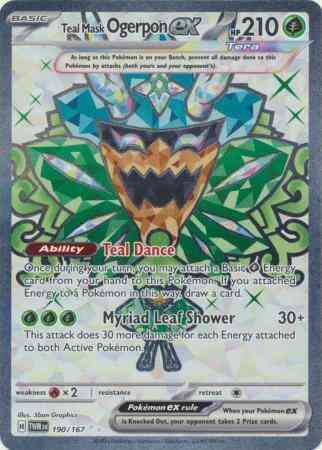 Teal Mask Ogerpon ex - 190/167 - Ultra Rare [sv06-190] [Ultra]