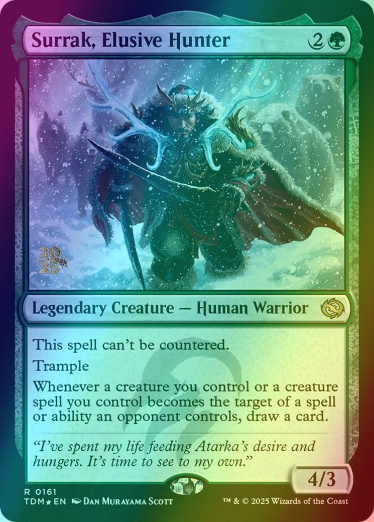 Surrak, Elusive Hunter [161s] [Prerelease] [Tarkir: Dragonstorm: Promos] [Foil]