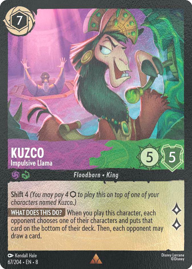 Kuzco - Impulsive Llama - 67/204 [Reign of Jafar] [Cold Foil]