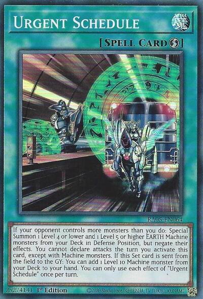 Urgent Schedule - RA05-EN064 - Super Rare - 1st Edition