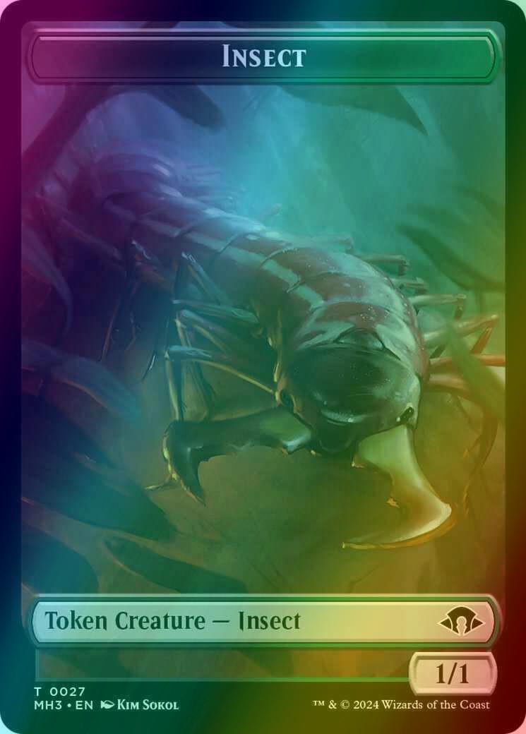 Eldrazi Spawn Token (02) // Insect Token (27) [Modern Horizons 3: Tokens] [Foil]