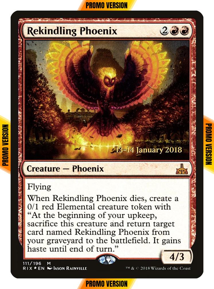 Rekindling Phoenix [111s] [Rivals of Ixalan Promos] [Foil]