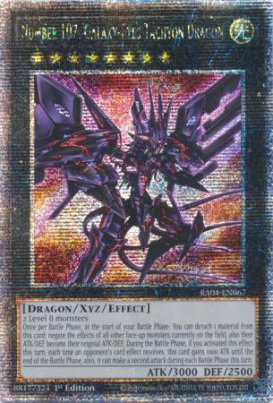 Number 107: Galaxy-Eyes Tachyon Dragon - RA04-EN067 - Quarter Century Secret Rare - 1st Edition