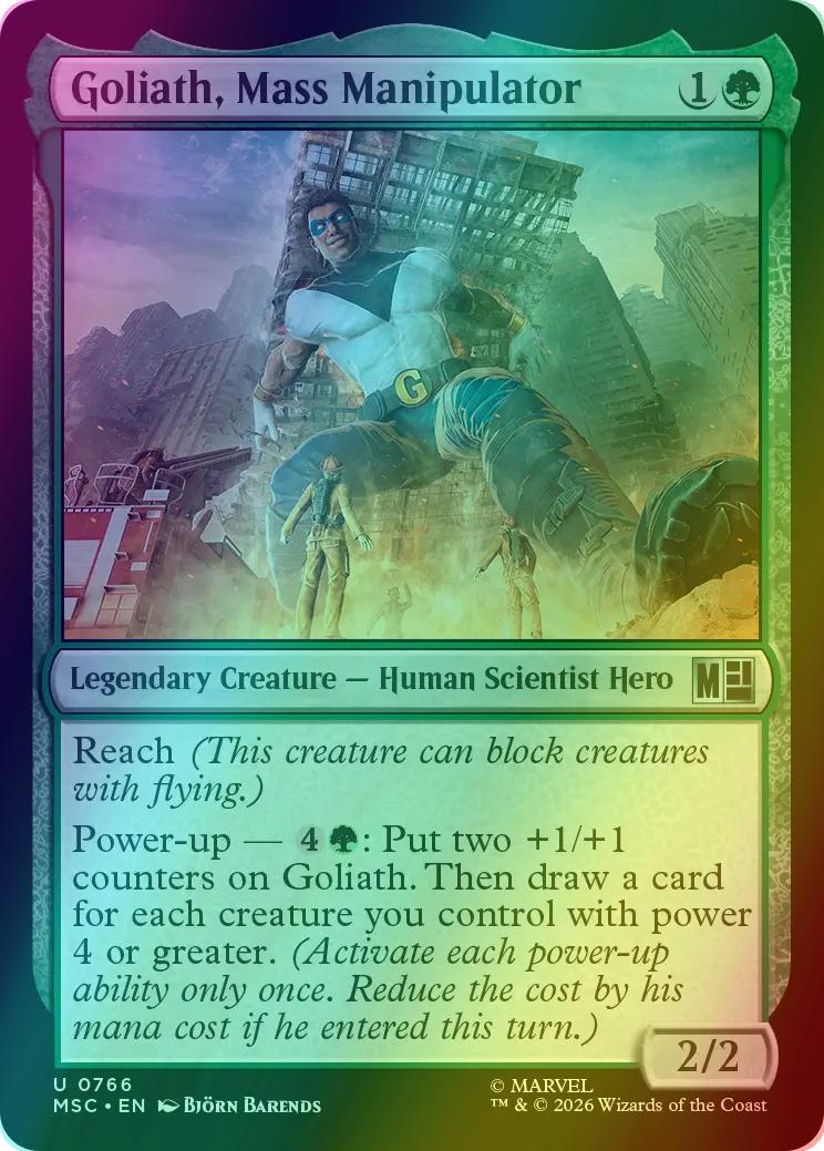 Goliath, Mass Manipulator [766] [Jumpstart] [Welcome Deck] [Marvel Super Heroes: Commander] [Foil]