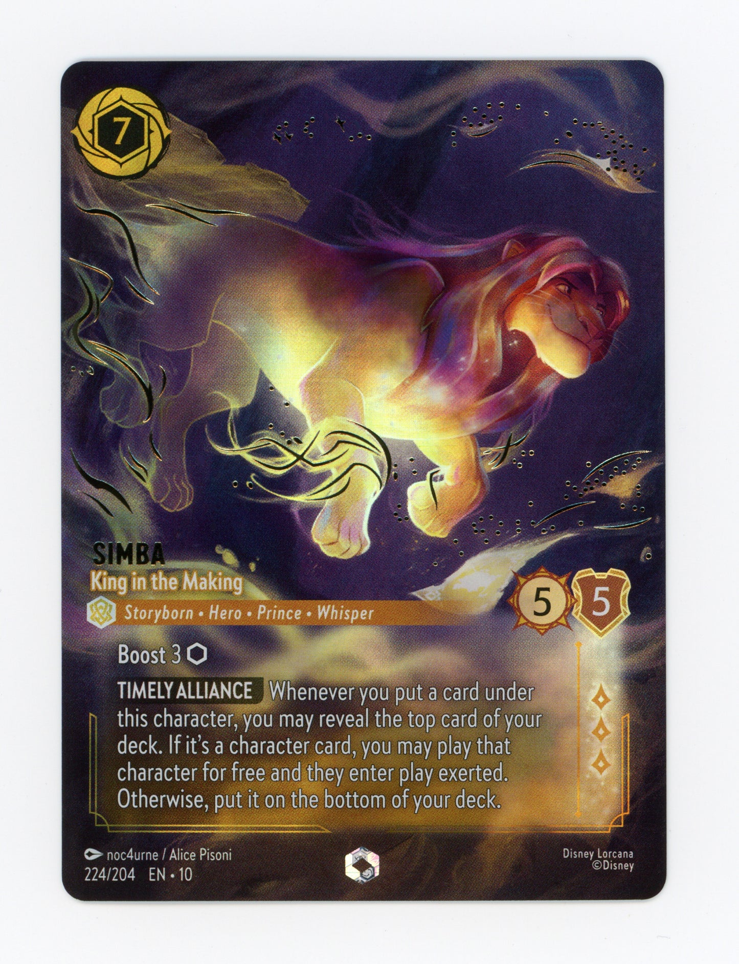Simba - King in the Making — Enchanted|Holofoil — ID 19032