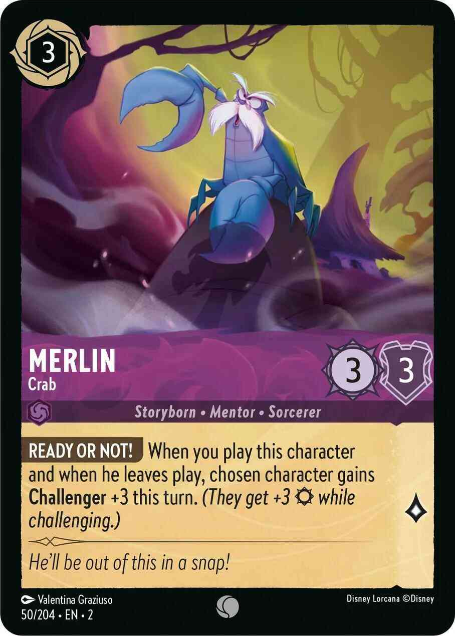Merlin - Crab - 50/204 [Rise Of The Floodborn] [Cold Foil]