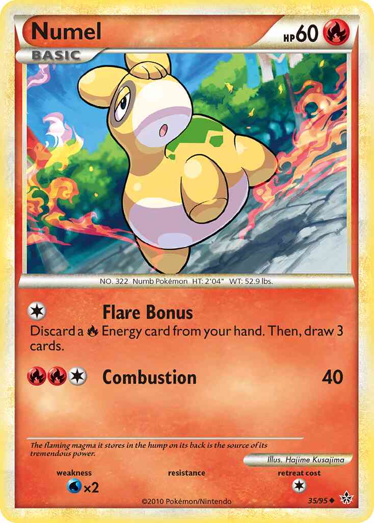 Numel - 35/95 - Uncommon [hgss2-35] [Reverse Holo]