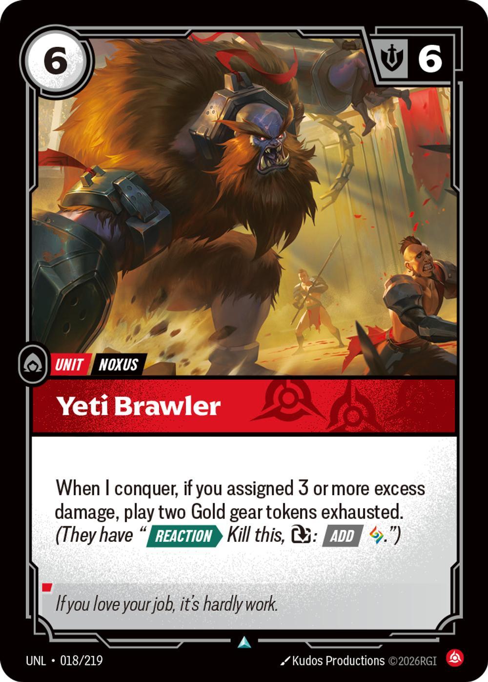 Yeti Brawler - 018/219 [Unleashed] [Non-Foil]