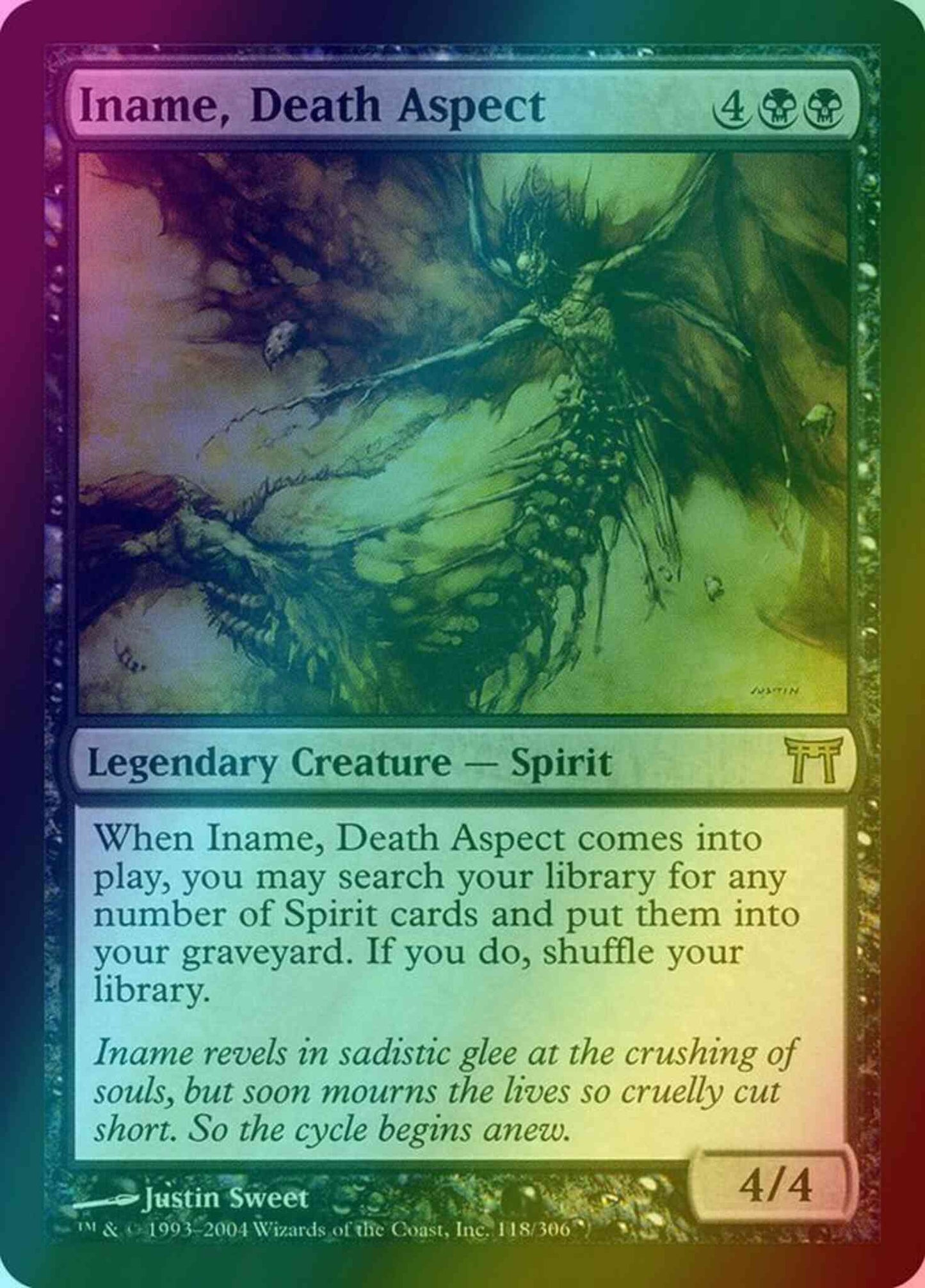 Iname, Death Aspect [118] [Champions of Kamigawa] [Foil]