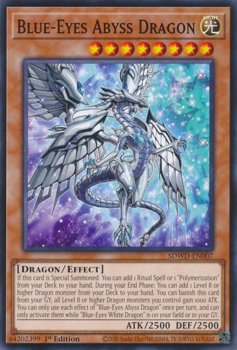 Blue-Eyes Abyss Dragon - SDWD-EN007 - Common - 1st Edition