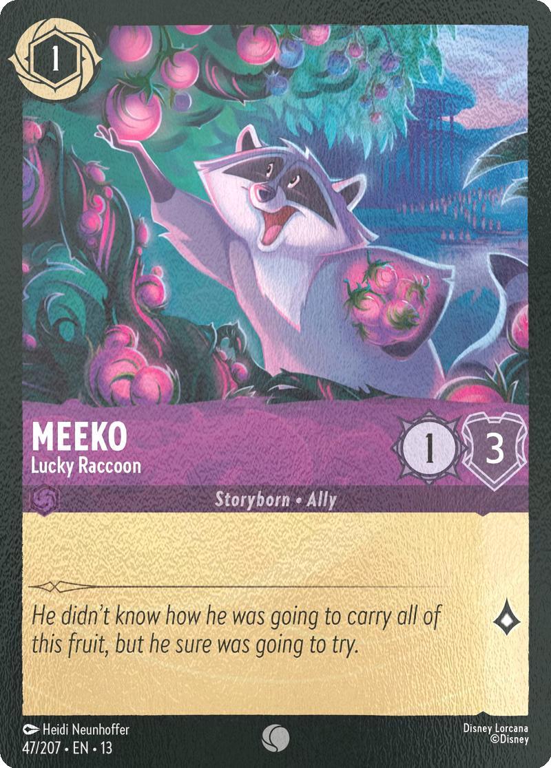 Meeko - Lucky Raccoon - 47/204 [Attack of the Vine!] [Cold Foil]